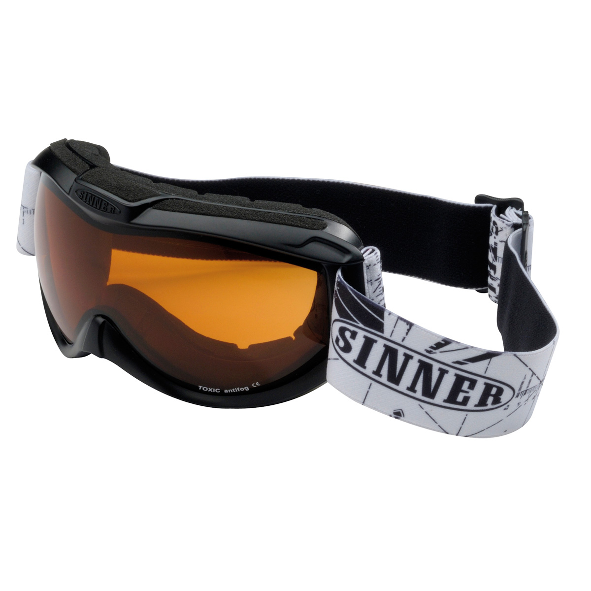 Toxic S Matte Black Orange Sintec lens